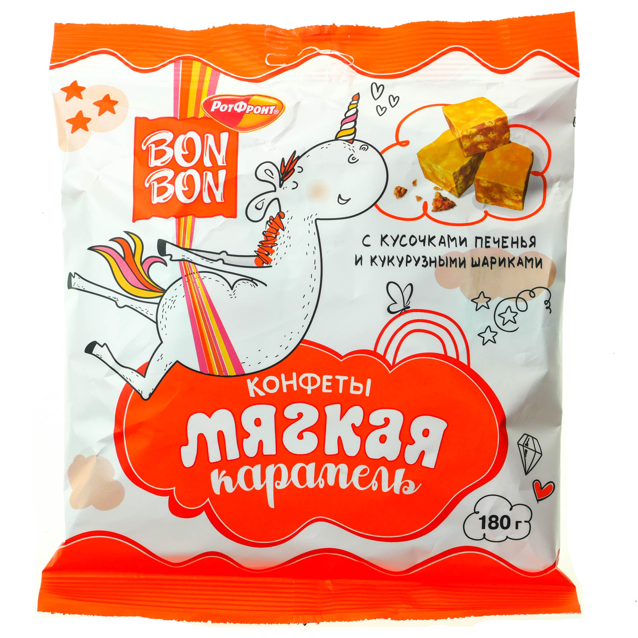 Конфеты РотФронт 180г Bon Bon печенье-кукурузные шарики купить с ...