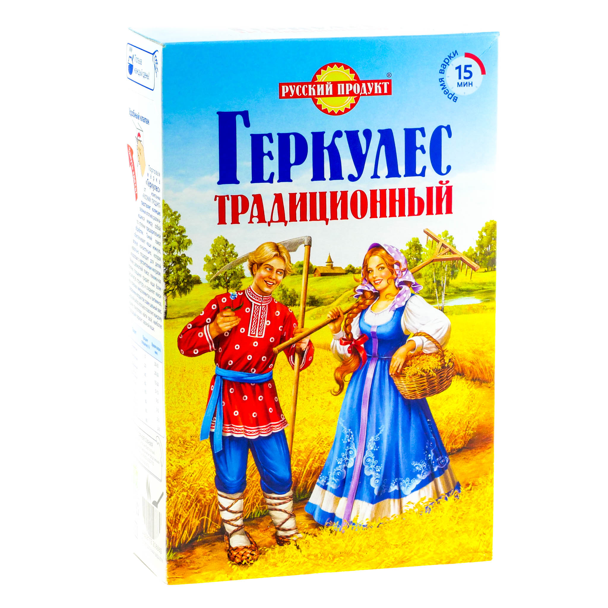 Русский продукт Геркулес традиционный хлопья овсяные, 500 г