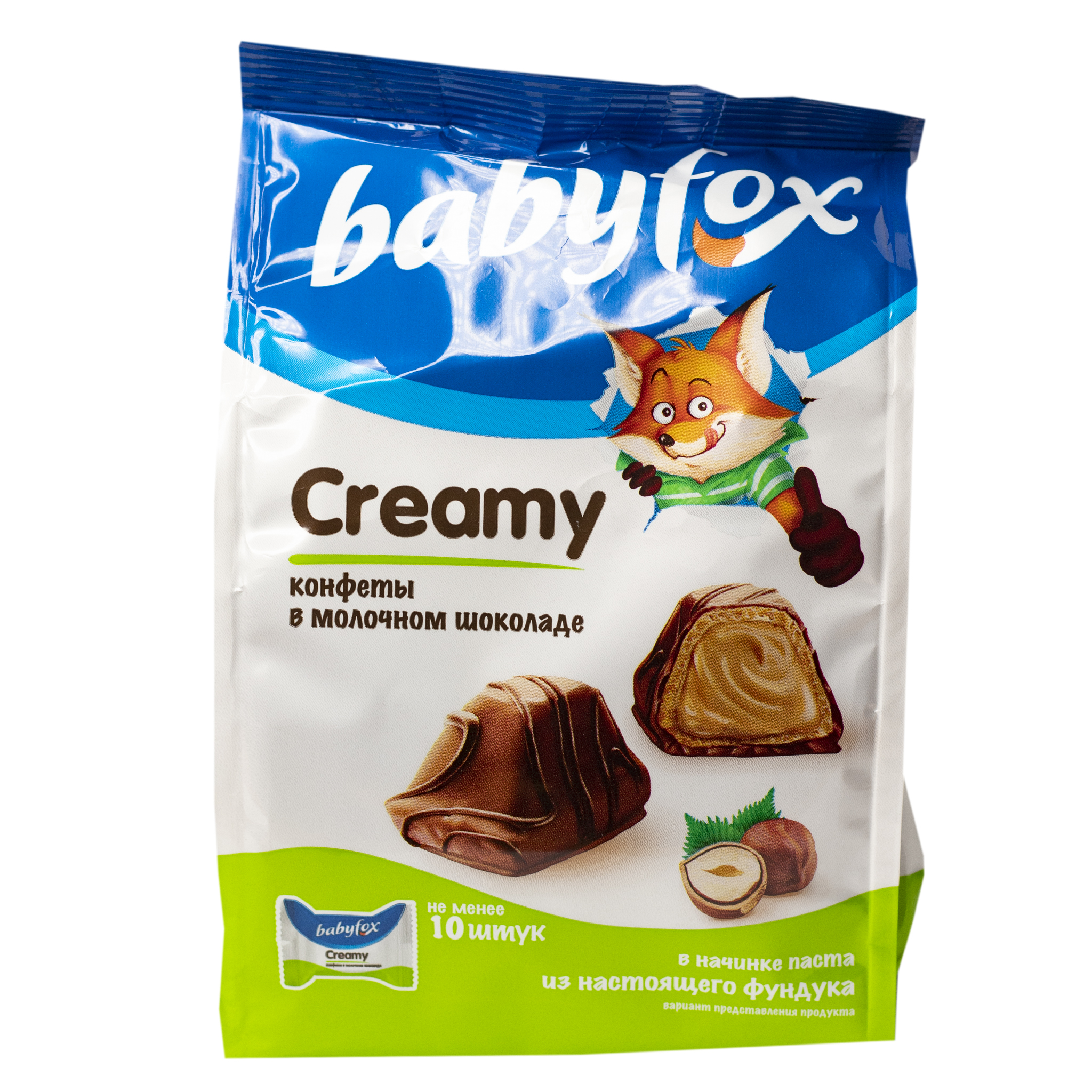 Конфеты вафельные Baby Fox Creamy, 100г РВК427 купить с доставкой на дом в  интернет-магазине Торнадо